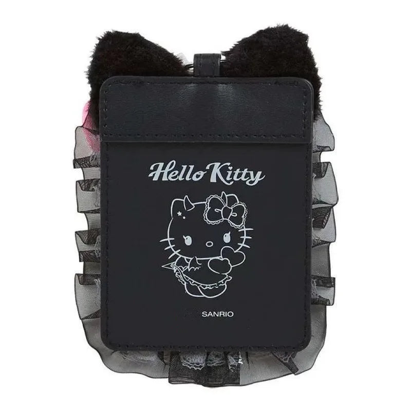 New Clear Hello Kitty Photocard Holder With Lolita Lace Bow Cute Kpop Idol Photo Card Protector ID/Bus Card Bag Case Pendant