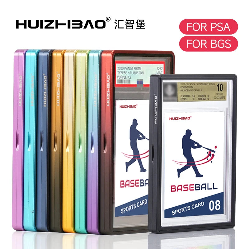 Graded Card Protector with Metal Frame, Magnetic, Glass Case for PSA BGS slabs