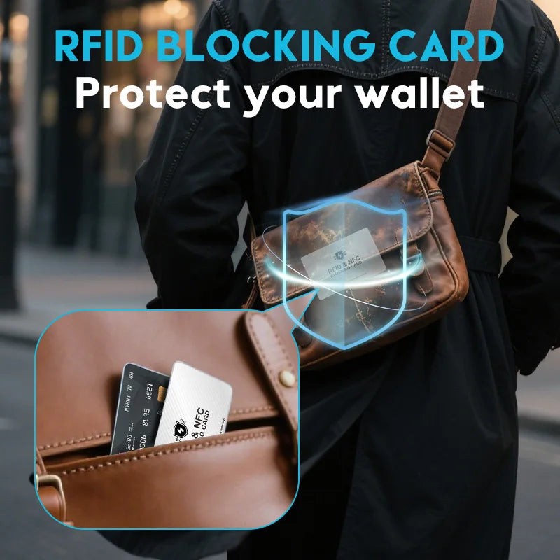 RFID Blocking NFC Signals Shield Secure For Passport Case Purse Portable Credit Card Protector