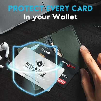 RFID Blocking NFC Signals Shield Secure For Passport Case Purse Portable Credit Card Protector