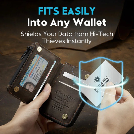 RFID Blocking NFC Signals Shield Secure For Passport Case Purse Portable Credit Card Protector