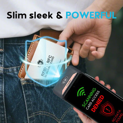 RFID Blocking NFC Signals Shield Secure For Passport Case Purse Portable Credit Card Protector