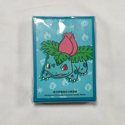 New Hot 64pcs/Set Ptcg Trading Card Sleeve Departure Theme Pikachu Lvysaur Shanaido Mewtwo Card Protection Cover Gift Toys ﻿